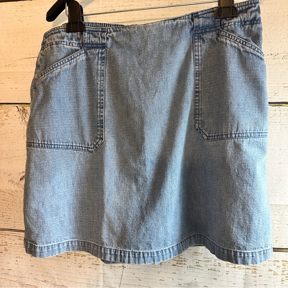 WHITE STAG Denim Elastic Waist Skort Size 14